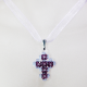 Small Cross - Trina-Violet Organza - 2